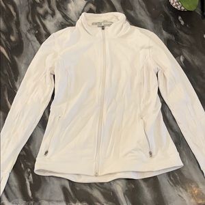 Athleta- white athletic jacket